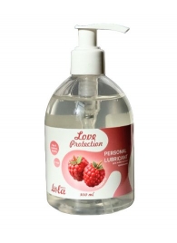 Лубрикант на водной основе Love Protection Raspberry с ароматом малины - 300 мл. - Lola Games - купить с доставкой в Волгограде