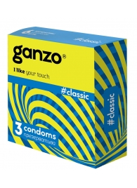 Классические презервативы с обильной смазкой Ganzo Classic - 3 шт. - Ganzo - купить с доставкой в Волгограде