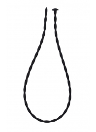 Черный уретральный массажер Glide Medium - 30 см. - Lola Games - купить с доставкой в Волгограде