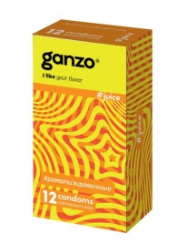 Ароматизированные презервативы Ganzo Juice - 12 шт. - Ganzo - купить с доставкой в Волгограде