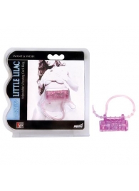 Эрекционное кольцо с вибратором LITTLE LILAC - Dream Toys - в Волгограде купить с доставкой