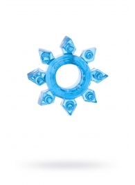 Голубая гелевая насадка-звезда - Toyfa Basic - в Волгограде купить с доставкой