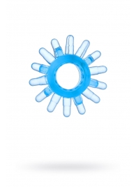 Голубая гелевая насадка с шипиками - Toyfa Basic - в Волгограде купить с доставкой