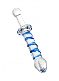 Двусторонний стеклянный фаллоимитатор - 25 см. - Sexus