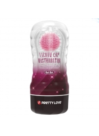 Прозрачный текстурированный мастурбатор Vacuum Cup Masturbator Black Hole - Baile - в Волгограде купить с доставкой