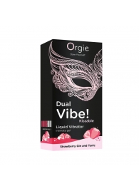 Съедобный жидкий вибратор Dual Vibe! со вкусом клубничного джина с тоником - 15 мл. - ORGIE - купить с доставкой в Волгограде