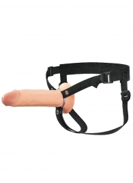 Полый страпон на ремнях 8’’ Hollow Silicone Strap-on - Pipedream - купить с доставкой в Волгограде