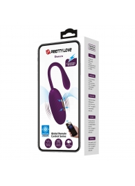 Фиолетовое виброяйцо с электростимуляцией Doreen - Baile - купить с доставкой в Волгограде