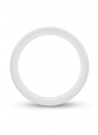Белое люминесцентное эрекционное кольцо Silicone Glo Cock Ring - Blush Novelties - в Волгограде купить с доставкой