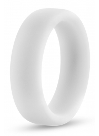 Белое люминесцентное эрекционное кольцо Silicone Glo Cock Ring - Blush Novelties - в Волгограде купить с доставкой