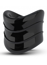 Черное эрекционное кольцо на мошонку Beef Ball Stretcher Snug X Long - Blush Novelties - в Волгограде купить с доставкой