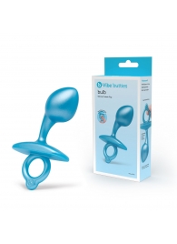 Голубая анальная пробка для массажа простаты Bulb Silicone Prostate Plug - 10,7 см. - b-Vibe - в Волгограде купить с доставкой