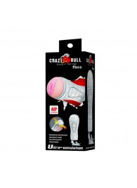 Мастурбатор-вагина Flora White с присоской и 12 режимами вибрации - Baile - в Волгограде купить с доставкой