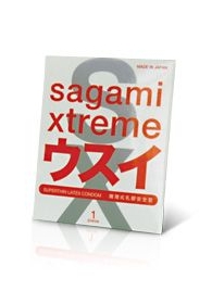 Ультратонкий презерватив Sagami Xtreme SUPERTHIN - 1 шт. - Sagami - купить с доставкой в Волгограде