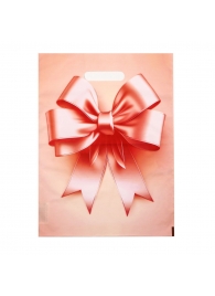 Пакет с принтом в виде банта с вырубной ручкой (30х40 см) - Сима-Ленд - купить с доставкой в Волгограде