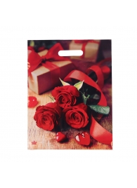 Пакет с принтом в виде роз (31х40 см) - Сима-Ленд - купить с доставкой в Волгограде
