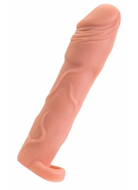 Телесная удлиняющая насадка с подхватом - 19 см. - ToyFa - в Волгограде купить с доставкой