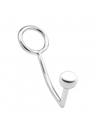 Кольцо на пенис с анальным стимулятором Stainless Steel Anal Hook   Cock Ring - BlueLine - в Волгограде купить с доставкой