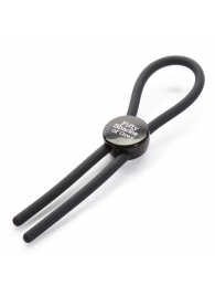 Тёмно-серое эрекционное кольцо с зажимом Again and Again Adjustable Cock Ring - Fifty Shades of Grey - в Волгограде купить с доставкой