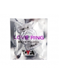 Прозрачное виброкольцо с двумя вибропульками - Toyfa Basic - в Волгограде купить с доставкой