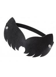 Черная закрытая кожаная маска с ушками кошки - Pecado - купить с доставкой в Волгограде
