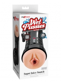 Мастурбатор-вагина в колбе Super Juicy Snatch - Pipedream - в Волгограде купить с доставкой