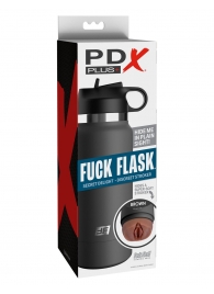 Смуглый мастурбатор-вагина в корпусе-бутылке F*ck Flask - Pipedream - в Волгограде купить с доставкой
