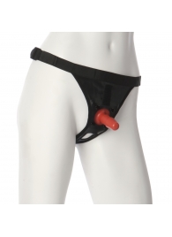 Трусики со штырьком для фиксации насадок Ultra Harness with Plug - Doc Johnson - купить с доставкой в Волгограде