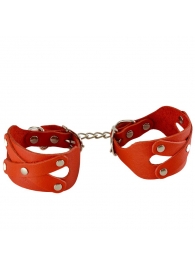 Красные наручники «Цезарь» - Sitabella - купить с доставкой в Волгограде