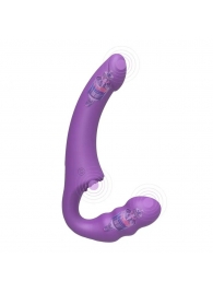 Фиолетовый безремневой страпон Straples Strap-On Dildo - Erokay - купить с доставкой в Волгограде