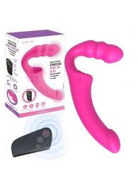 Розовый безремневой страпон Straples Strap-On Dildo - Erokay - купить с доставкой в Волгограде