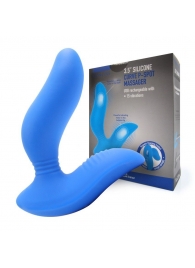 Синий вибромассажер простаты 3,5’’ Curve P-spot Massager - 12 см. - Erokay - в Волгограде купить с доставкой