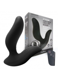 Черный вибромассажер простаты 3,5’’ Remote Control Curve P-spot Massager - 12 см. - Erokay - в Волгограде купить с доставкой