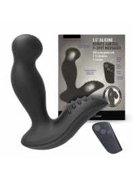 Черный вибромассажер простаты 3,5’’ Remote Control P-spot Massager - 12,5 см. - Erokay - в Волгограде купить с доставкой
