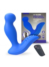 Синий вибромассажер простаты 3,5’’ Remote Control P-spot Massager - 12,5 см. - Erokay - в Волгограде купить с доставкой