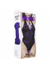 Фиолетовая верёвка для связывания и фиксации Bind Tie - 15,24 м. - Doc Johnson - купить с доставкой в Волгограде