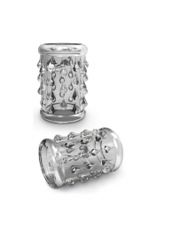 Прозрачная насадка с капельками STAY HARD COCK SLEEVE 05 CLEAR - Blush Novelties - в Волгограде купить с доставкой