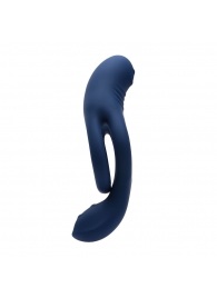 Синее эрекционное виброкольцо с двойным подхватом мошонки Ring Around The Rosy - Zero Tolerance - в Волгограде купить с доставкой