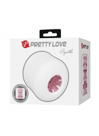 Белый сквозной мастурбатор Crystle - Baile - в Волгограде купить с доставкой