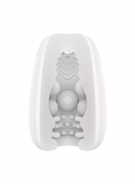 Белый мастурбатор-яйцо Bisedze - LoveStore - в Волгограде купить с доставкой