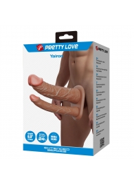 Реалистичная полая насадка на член для двойного проникновения Yairon - 17,5 см. - Baile - купить с доставкой в Волгограде