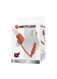 Телесная насадка на пенис и мошонку с анальным стимулятором Rilley - Baile - в Волгограде купить с доставкой