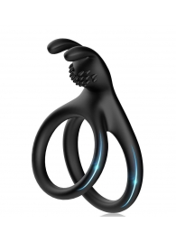 Черное эрекционное кольцо с подхватом мошонки - Boys of Toys - в Волгограде купить с доставкой