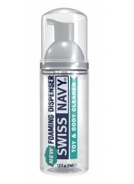 Очищающая пенка для игрушек и тела Toy   Body Cleaner Foamer - 47 мл. - Swiss navy - купить с доставкой в Волгограде