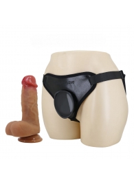 Страпон с универсальным поясом Fogg - 17,5 см. - Baile - купить с доставкой в Волгограде