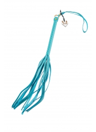 Голубая кожаная плеть - 50 см. - Pecado - купить с доставкой в Волгограде