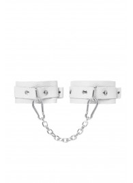 Белые мини-оковы со скруглёнными углами - Pecado - купить с доставкой в Волгограде