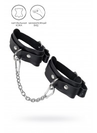 Черные мини-оковы со скруглёнными углами - Pecado - купить с доставкой в Волгограде