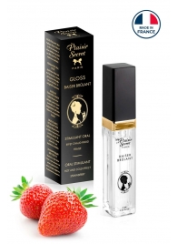 Стимулирующий блеск для губ со вкусом клубники - 7 мл. - Plaisir Secret - купить с доставкой в Волгограде