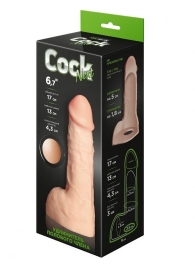 Телесный фаллоудлинитель с мошонкой Cock Next - 17 см. - LOVETOY (А-Полимер) - в Волгограде купить с доставкой